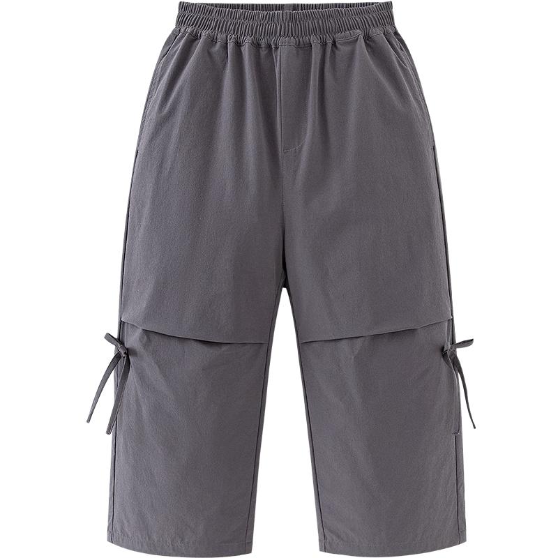 

Mini Balabala Girls Cooling Cargo Pants with Bowknot 120