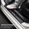 Car Front Rear Door Threshold Stickers Emblem Carbon Fiber For Honda Civic FIT Accord Prelude CRV 5th City CRZ CRX Jazz Pilot FJ6 Rlgc6