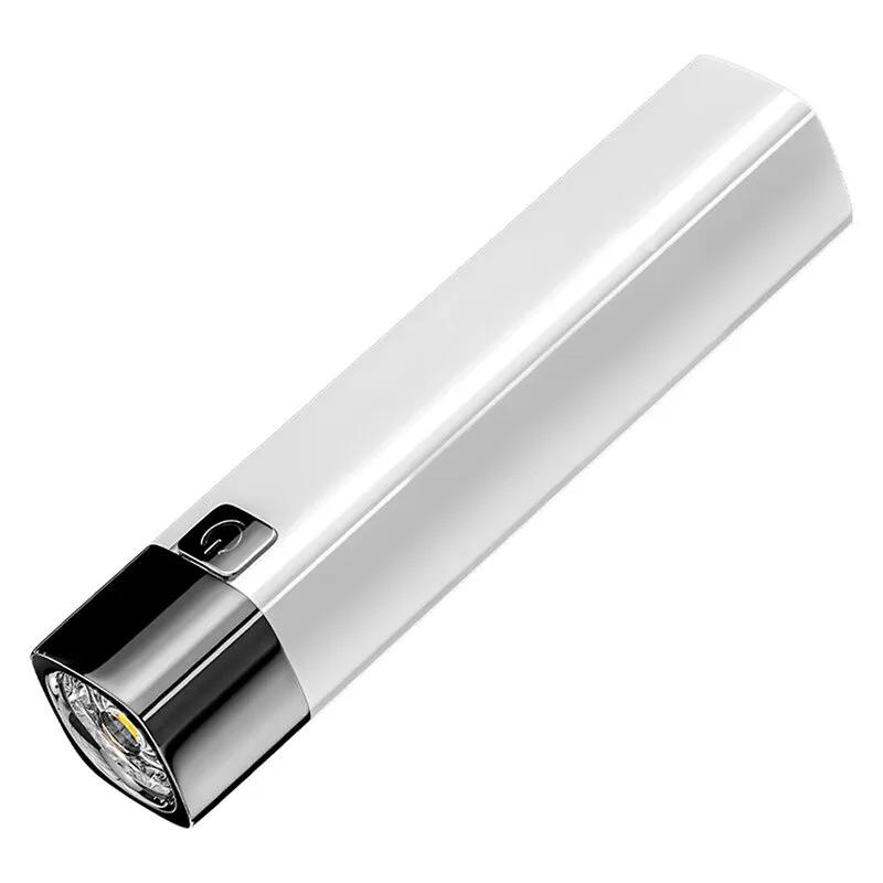 Portable Mini Flashlight LED Ultra Bright Torch Searchlight Portable USB Rechargeable Emergency Lamp Outdoor Camping Lighting