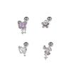 VVV [SET] Aurora Butterfly Ribbon Piercing