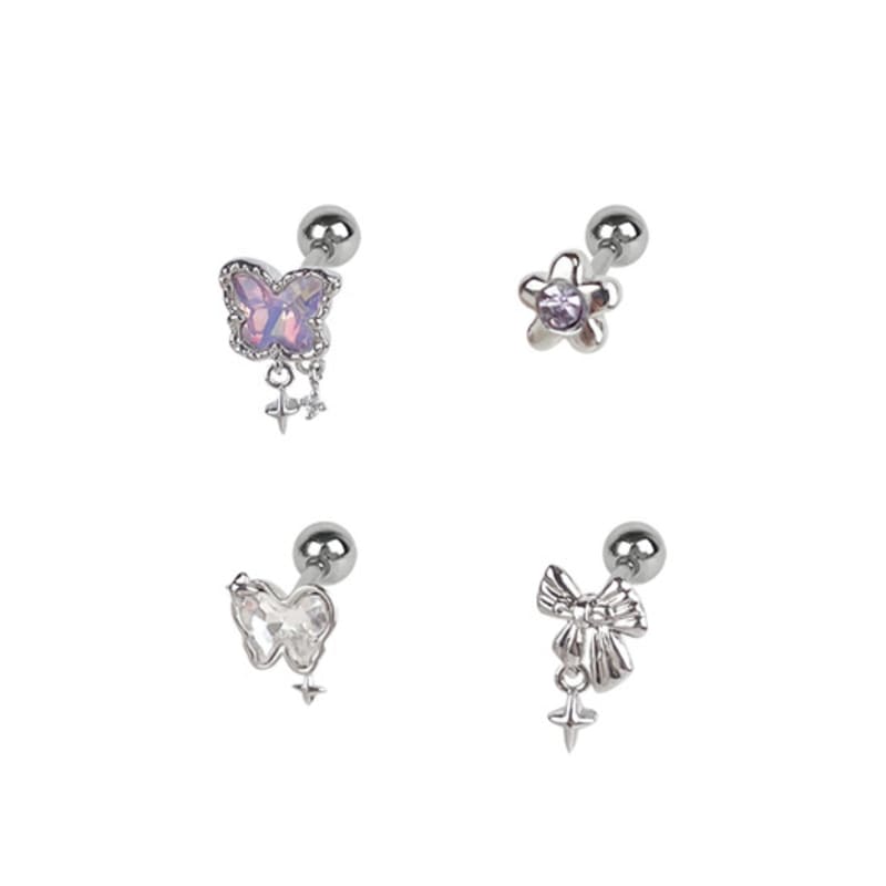 VVV [SET] Aurora Butterfly Ribbon Piercing
