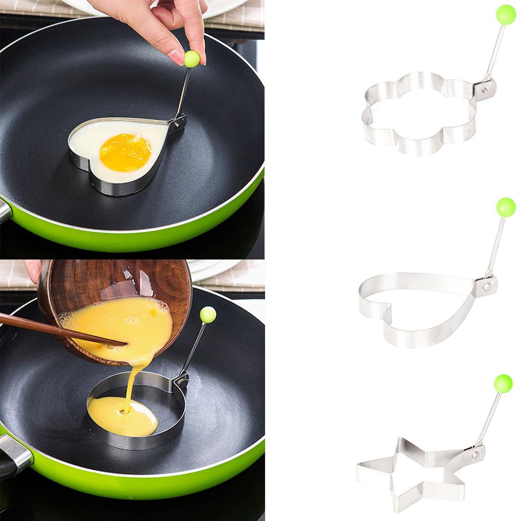 Stainless Steel Pancake Mould Heat Resistance Cooking Fried Egg Ring Waterproof Prototyping Bento Kitchen Gadget