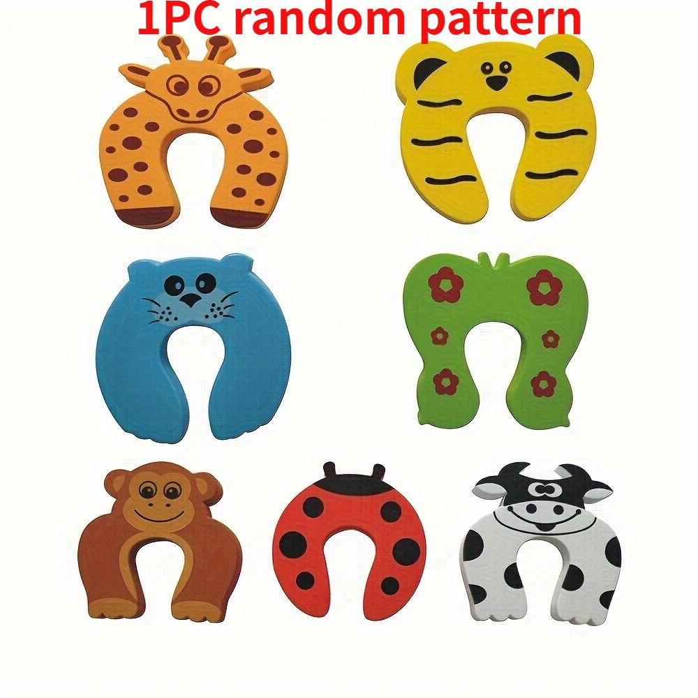 1/2 Stück Sicherheits-Türstopper, Entwickelt zur Verhinderung von eingeklemmten Fingern, Mit niedlichen Tiermustern. Türstopper