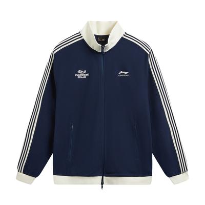 Li Ning Sports Lifestyle Series American Vintage Casual Fashion Solid Color Versatile Brand Logo Stand Collar Jacket Unisex Jackets AWDW511-5