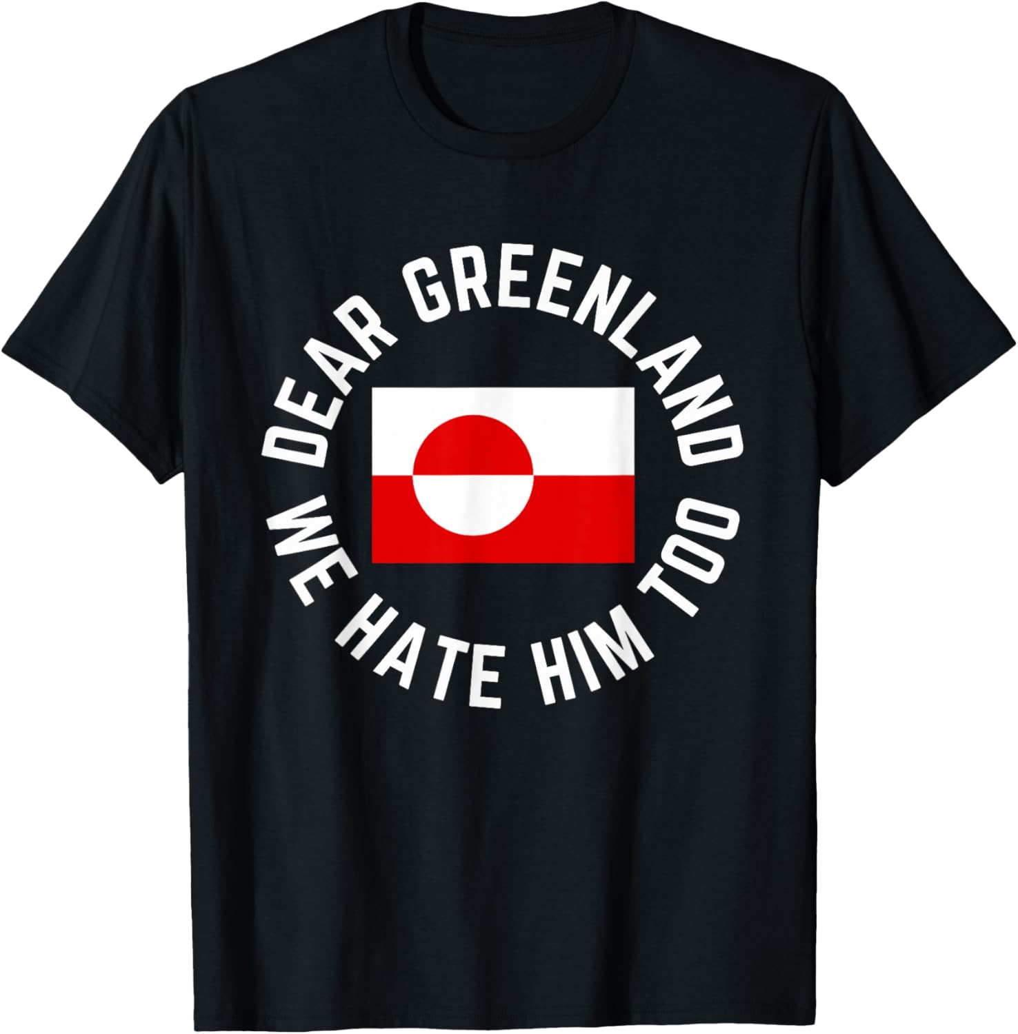 Classic Dear Greenland We Hate Him Too T-Shirt S разноцветный