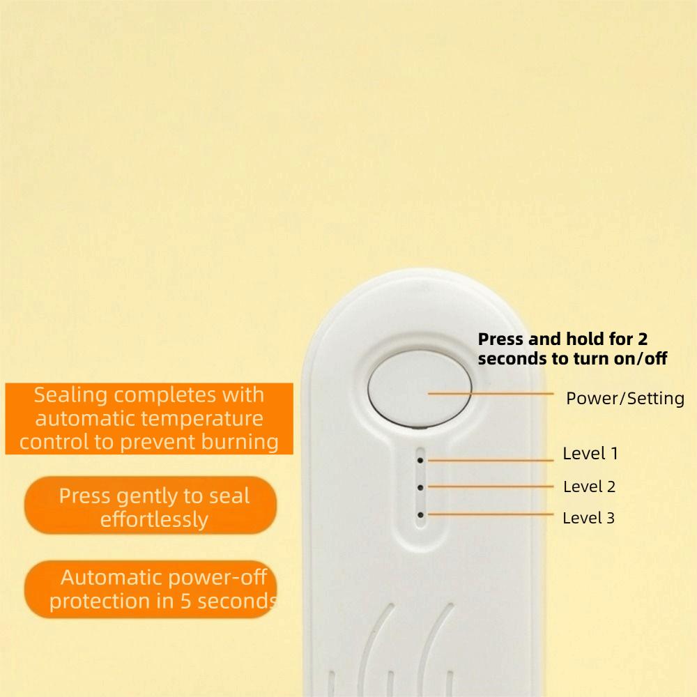 Mini Food Packaging Bag Sealer USB Charging Heat Sealer Plastic Bags Sealer Food Storage