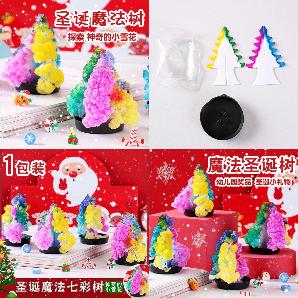 Magischer Papierbaum DIY Weihnachtsbaum mit wachsenden Kristallen Nostalgisches Spielzeug für Kinder Perfektes Geschenk für Weihnachten