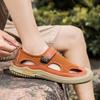 Summer New Men's Outdoor Breathable Hollow Mesh Shoes Brand Men's Comfortable Water Wading Anti Slip Soft Soled Sandals