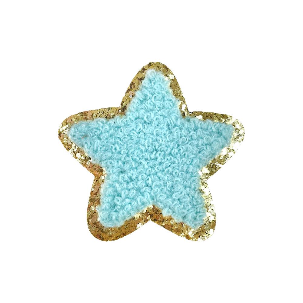 Colorful DIY Chenille Stickers: Stars, Hearts, Rainbow, Lightning & Flowers