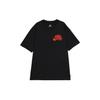 Dragon Year CNY Series Woodcut Print Pattern Round Neck Short Sleeve Skateboard American Retro T-Shirt Men Tops Black FQ3720-010