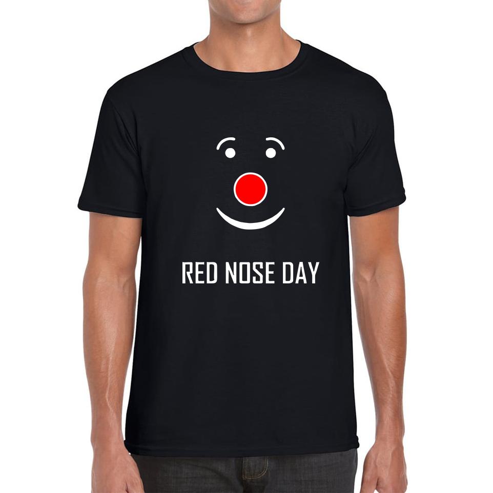Red Nose Day Clown Face Unisex Mens T Shirt Womens Tops Tees XL
