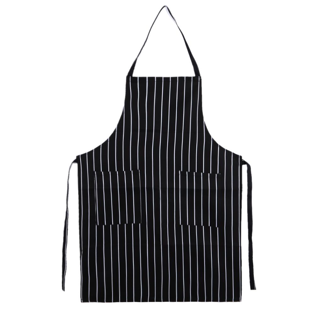 

Stripe Half-length Apron Oilproof Waterproof Cleaning Work Clothes With Pocket Chef Overalls Breathable Home Kitchen Accessories China Mainland
