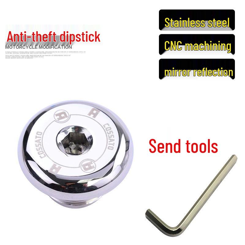 

Compatible Oil Dipstick & Filler Screw for Jinjila 300/Xingluo 400 with Gray Stone Oil Level Gauge