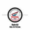 HONDA Motorcycle Decoration Crystal Stickers 3D Stereo Round Personality Carbon Fiber Decals for Honda Racing Fuel Tank Stickers akd256