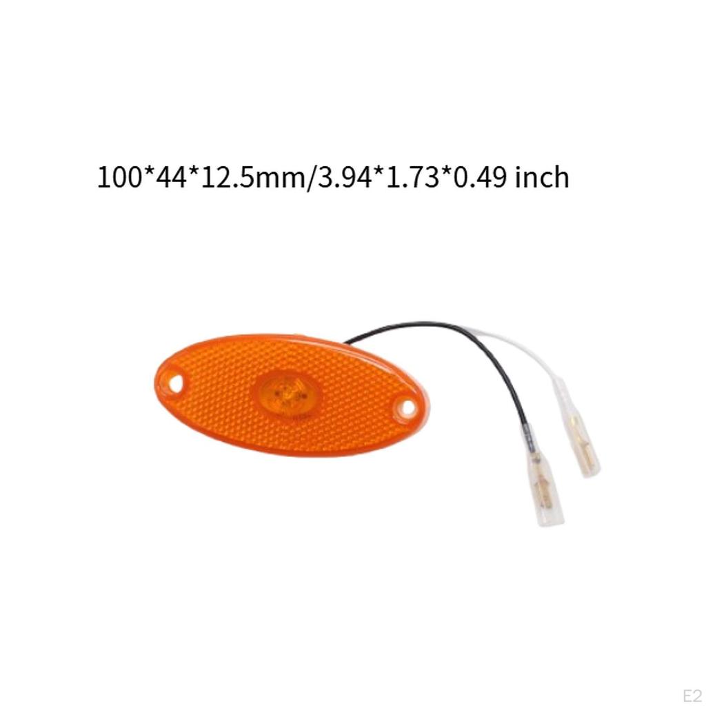 LED Side Marker Lamp Easy Installation Auto Accessory Oval Pre Wired Replace Parts Indicator