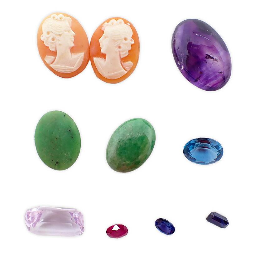 

[Used] Amethyst, Green Garnet, Sapphire, Ruby, etc. Loose Stones/j29-5