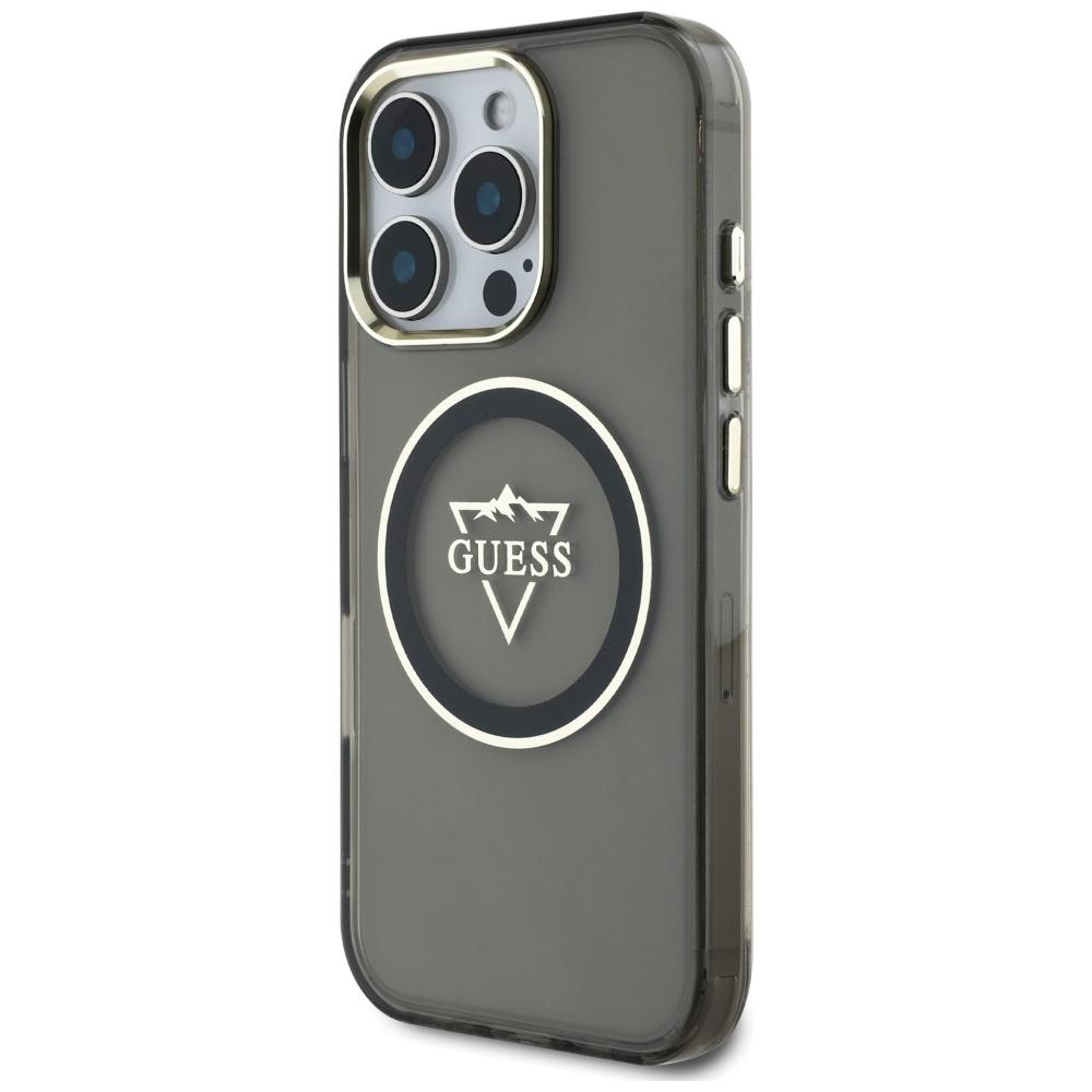Etui Guess Iml Metal Mountain Logo       Magsafe Do Iphone 16 Pro Max Czarny