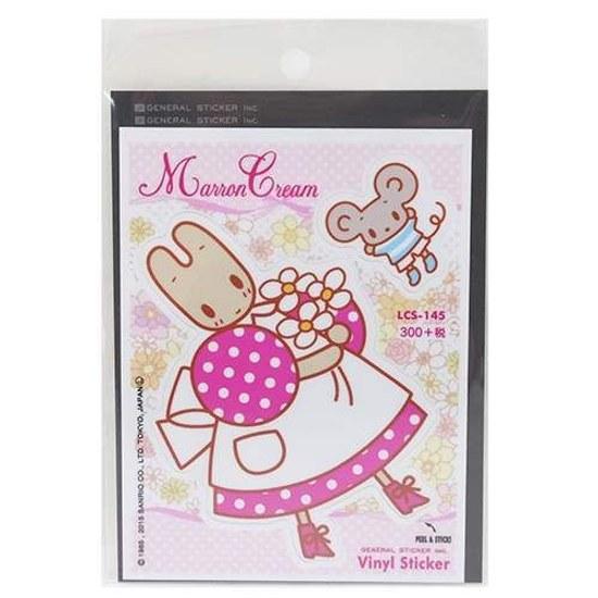 Up 1000 yen OFF coupon Die-cut sticker Maron Cream Sanrio general made Japan deco seal available mail delivery.