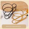 1Pcs Elegant Iron For Heart-Shaped/Round Napkin Holder Stylish Kitchen Dining Tabletop Accessory Ideal For Home And Restaurant