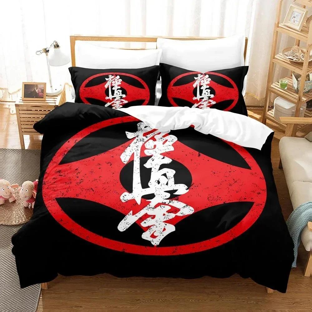 New 3D Print Kyokushin Karate Comfortable Duvet Quilt Cover Pillowcase Bedding Set Children Bedroom Decoration Home Textile
