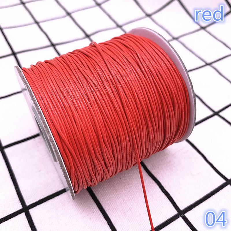 0.5 0.8 1.0 1.5 2.0mm Waxed  Cord Waxed Thread Cord String Strap Necklace Rope Bead DIY Jewelry Making for Bracelet