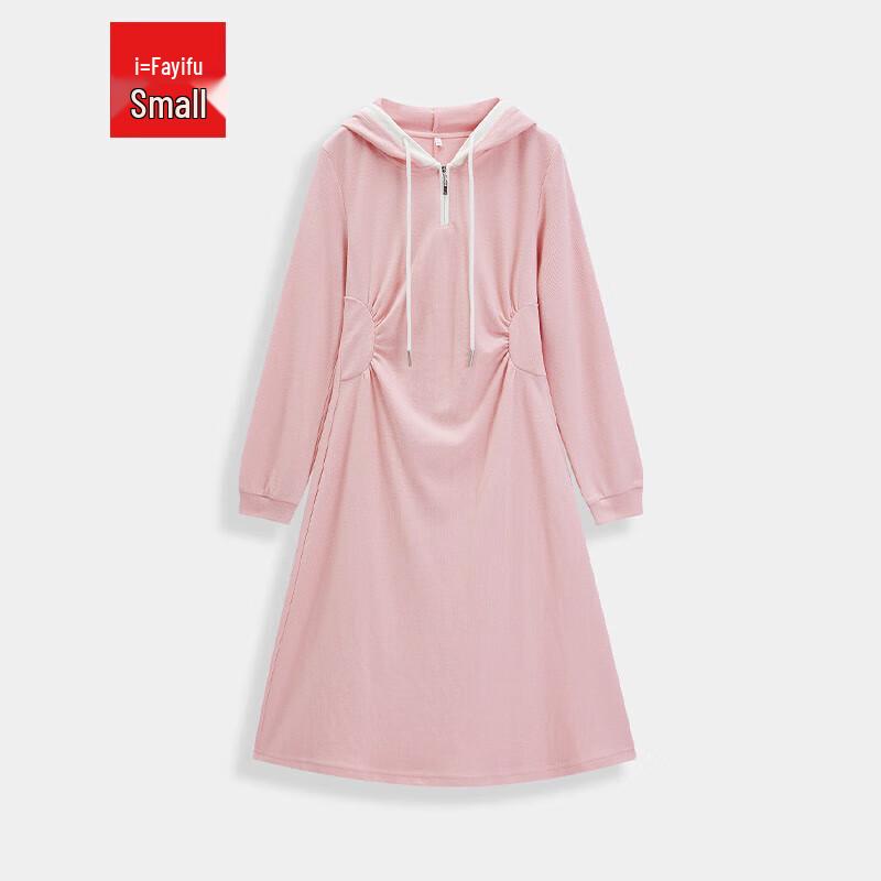 

IEF 2025 Autumn French Casual Hooded Sweatshirt Midi Dress L