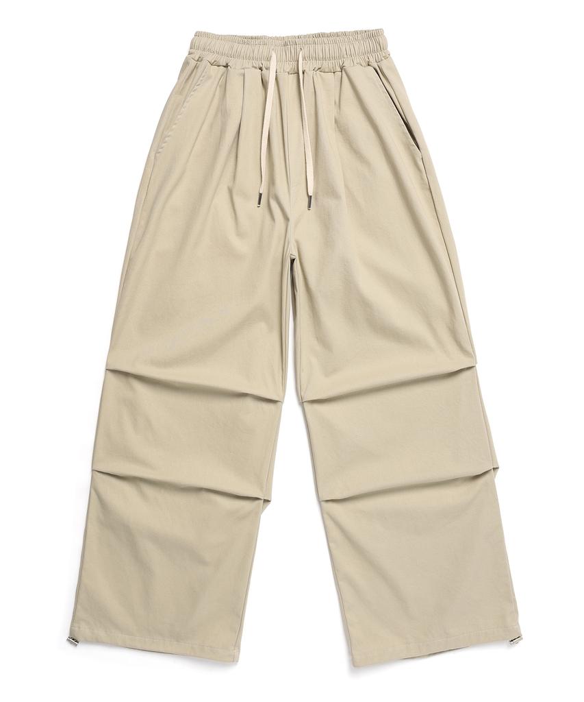 ODDBALLS CLUB Parachute Balloon Elastic Pants Beige