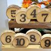 Andoer Wedding Table Number, 1-10 Wooden Table Number Rustic Party Wedding Decoration Number Blocks Professional Table Numbers For Wedding Reception