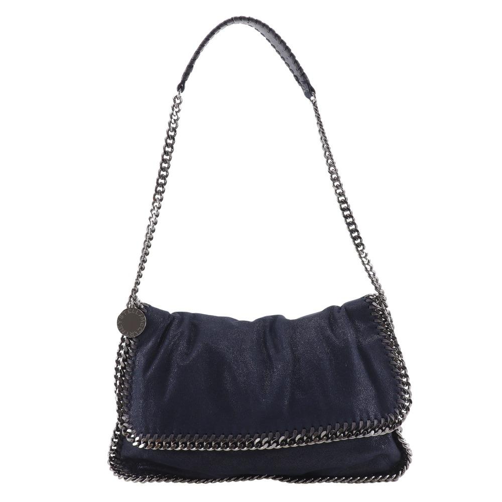 Stella Mccartney Falabella Shoulder Bag 326239 ChainShoulder Navy Blue Polyester Women Used