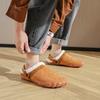Hight Quality Chamois Leather Bedroom House Slipper Men Slippers Indoor Men's Winter Home Warm Women Unisex Outside Slipper