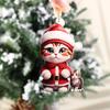 2D Christmas Tree Hanging Pendant Decorative Cat Hanging Decoration  New Year