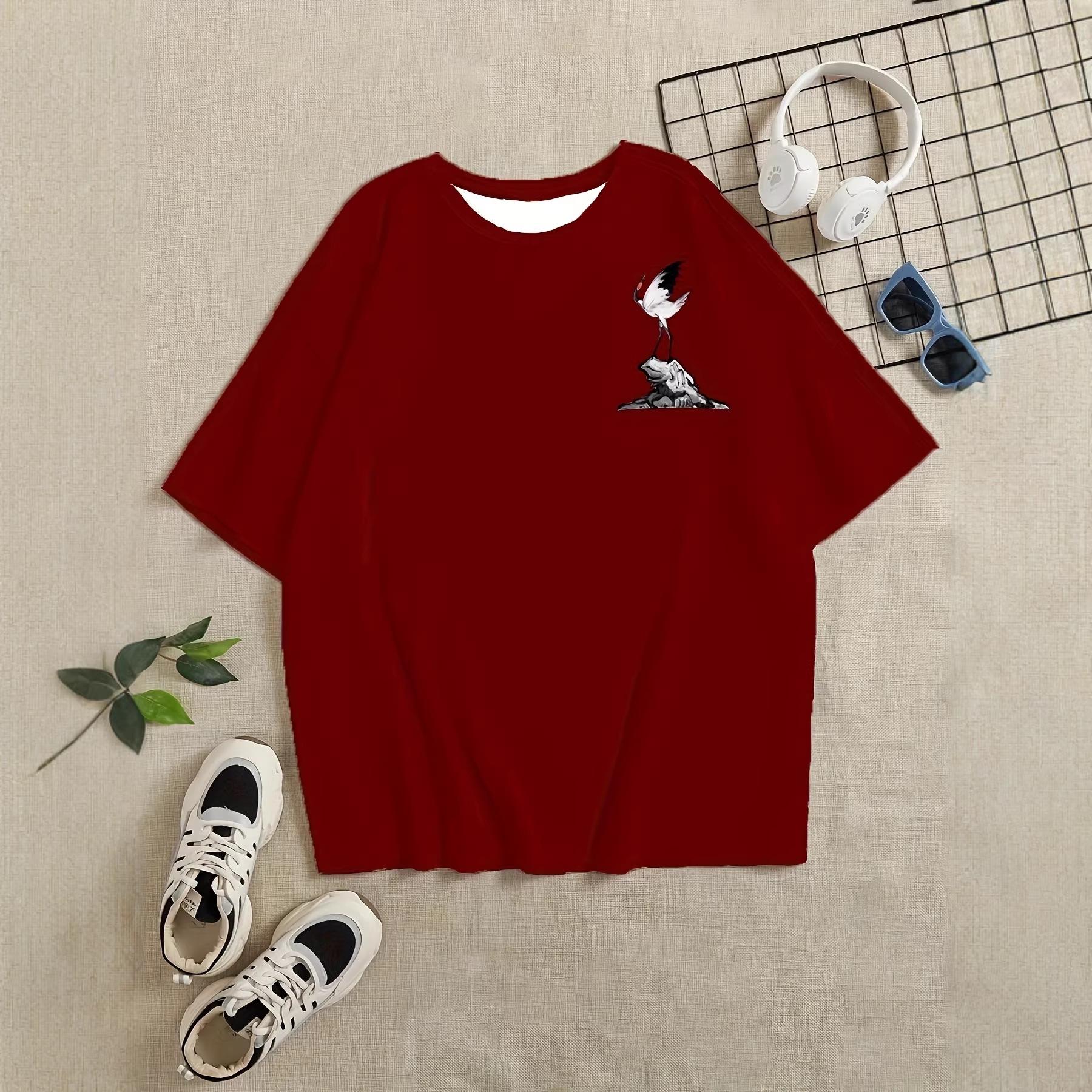 

Enchanting Eastern Charm Plus Size T-Shirt: Perfect for Everyday Wear 3XL красный