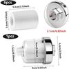 Filtre de douche anti-calcaire AIMOONSA + 6 cartouches — réduit chlore, métaux lourds et impuretés