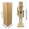 Wooden Nutcracker Unpainted Paint Your Own Nutcracker Figures Wood Nutcracker Unfinished with Paint Kit for Kids Adults All Ages