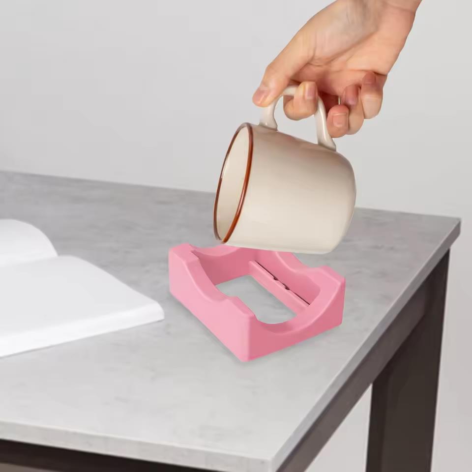 Tumbler Holder Silicone Cup Cradle Stand Anti Slip Lightweight Two Angle Support Tumbler Cradle Rack Household Accessories