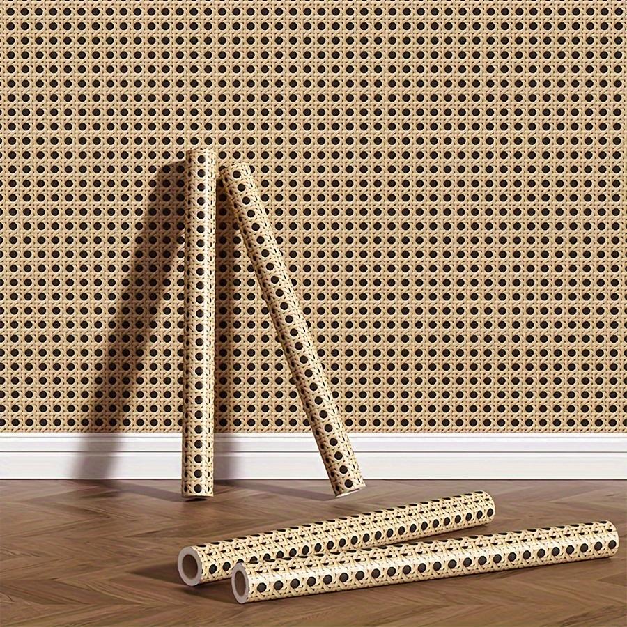

Классические 3D ротанговые ПВХ обои самоклеящиеся плетеные домашний декор кухня ванная водонепроницаемая виниловая наклейка для ремонта стен 45CMX10M