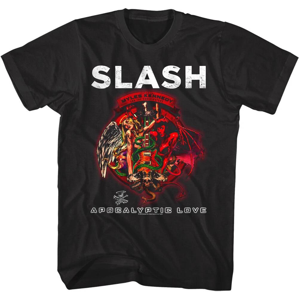 Slash Apocalyptic Love Album Men s T Shirt Myles Kennedy Conspirators Angel 2XL