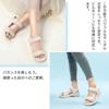 Velcro Sport Comfortable for Summer Outdoor Water and Land 2 Cream [SOARHOPE] Women's Sandals, Sandals, Walking, Lightweight, Leg-Lengthening,