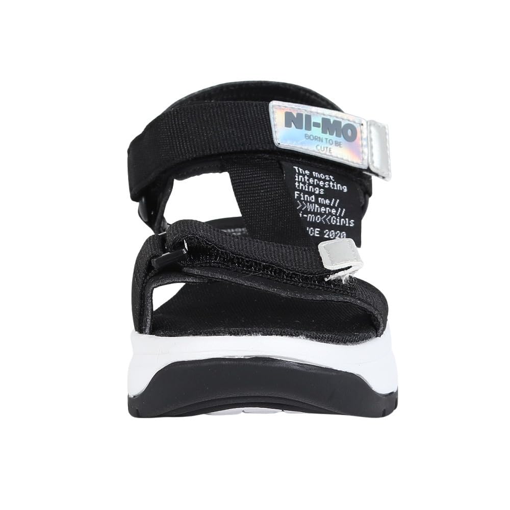 Moonstar NM J129 2E Girls' Sandals, Black, 21.0 Cm,