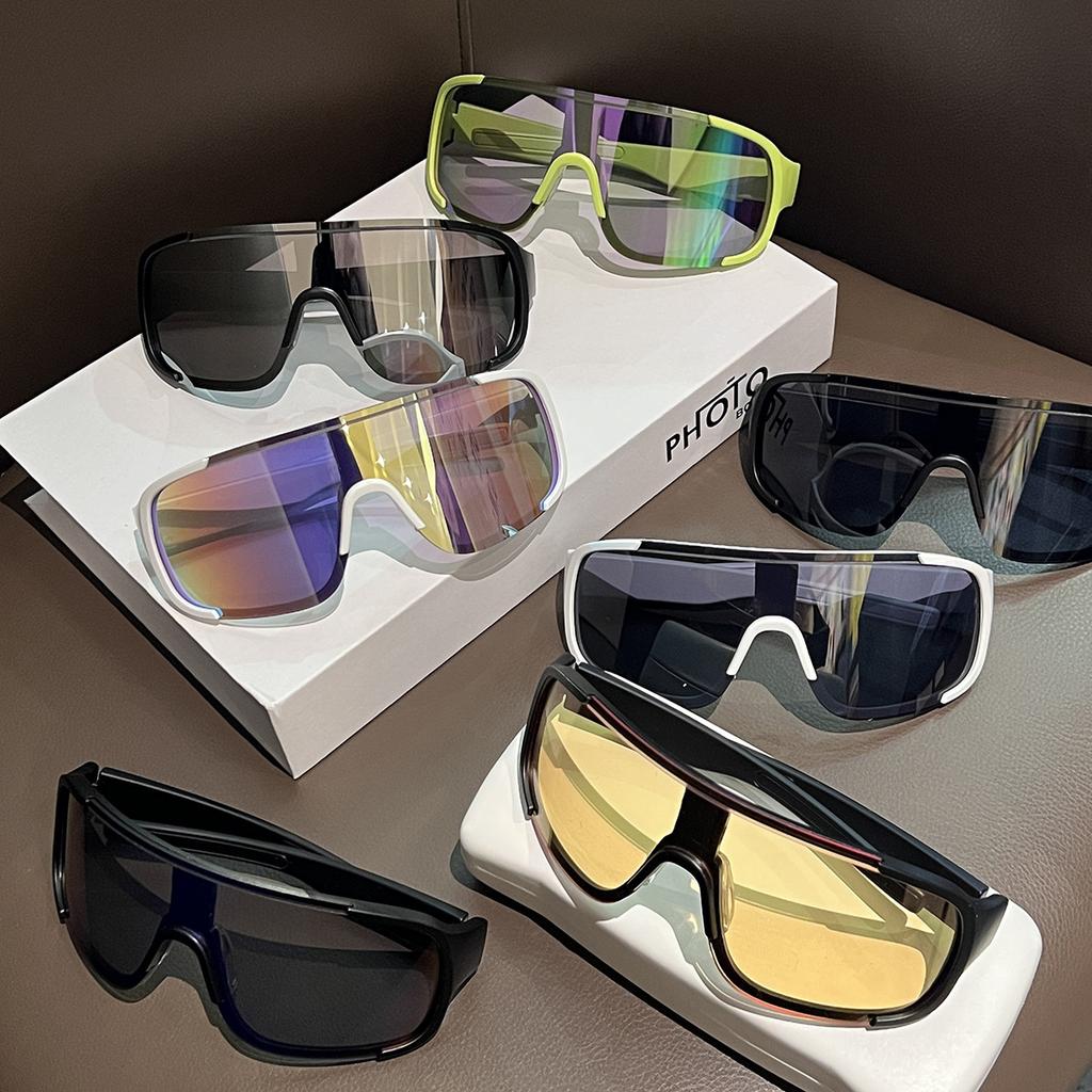 Anti-Fog Skiing Outdoor Mountaineering Road Riding Glasses Windproof Goggles Mountain Bike Sports Goggles Large Frame