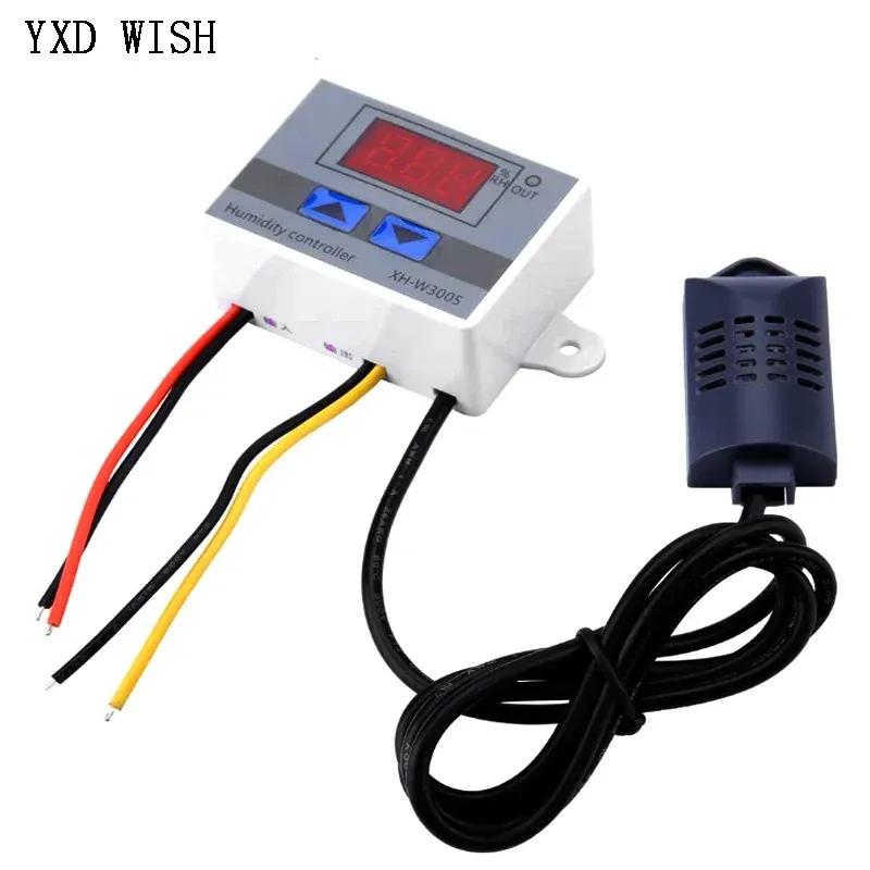 W3005 12V 24V 220V Digital Humidity Controller Instrument Humidity Control Switch XH-W3005 Hygrostat SHT20 Humidity Sensors