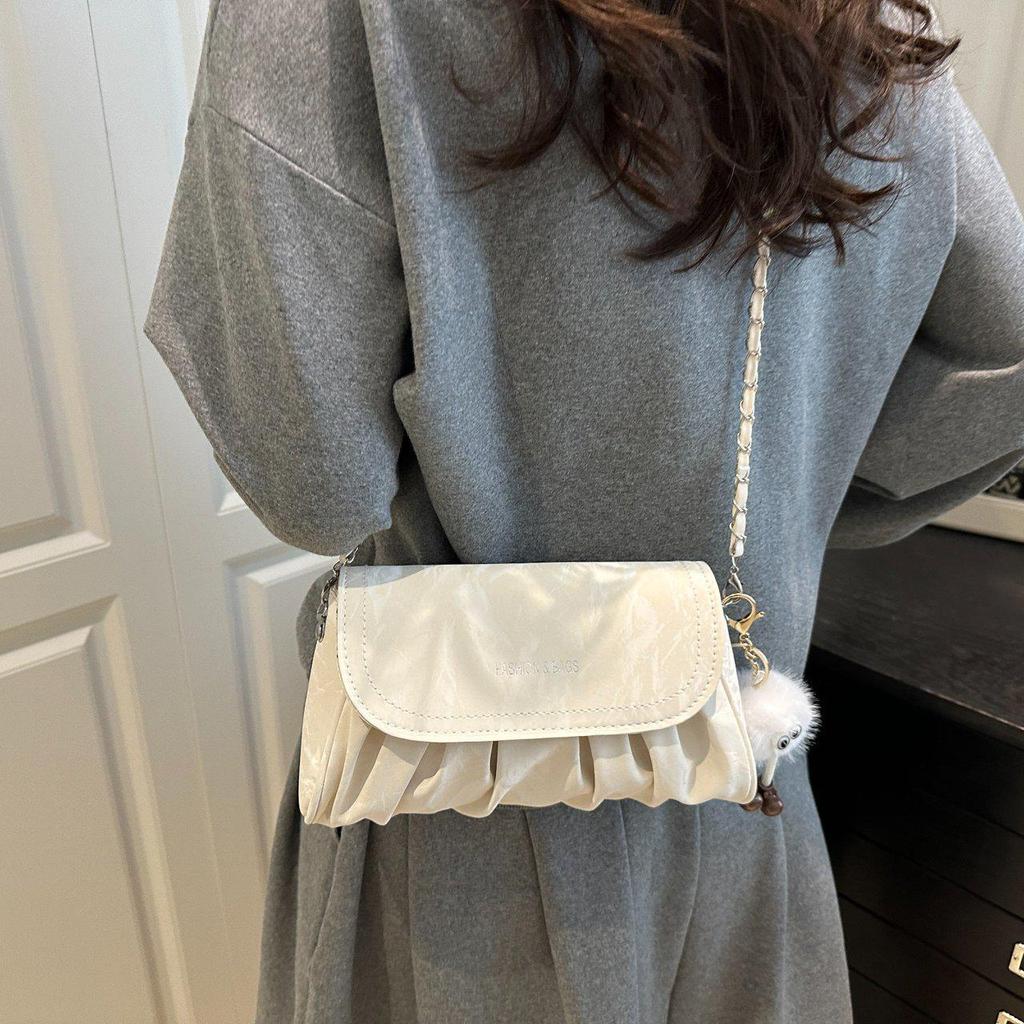 Niche Design Women's Summer 2025 Chain Crossbody Cloud Handbag