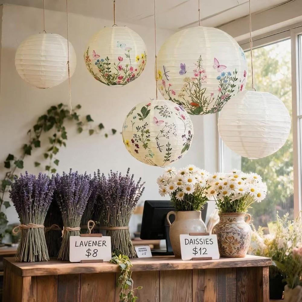 Paper Round Paper Lantern DIY Craft Chinese Paper Lantern  For Home Decor