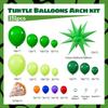 Green Balloon Chain Set, Forest Style Birthday Balloon Arch Wreath Set