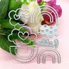 Loves Heart Rainbows Metal Cutting Dies for DIY Scrapbook Cutting Die Paper Cards Embossed Decorative Art Crafts