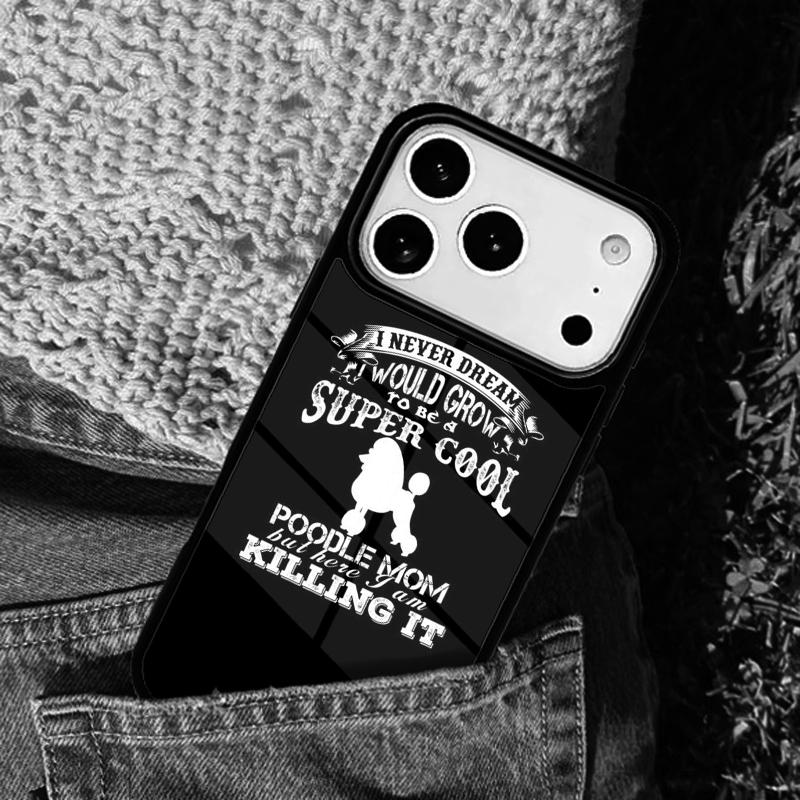 Poodles Cartoon Girly Cute Style Mobile Phone Case Compatible with IPhone 17 16 15 14 13 12 11Pro Max 17 Air Cover