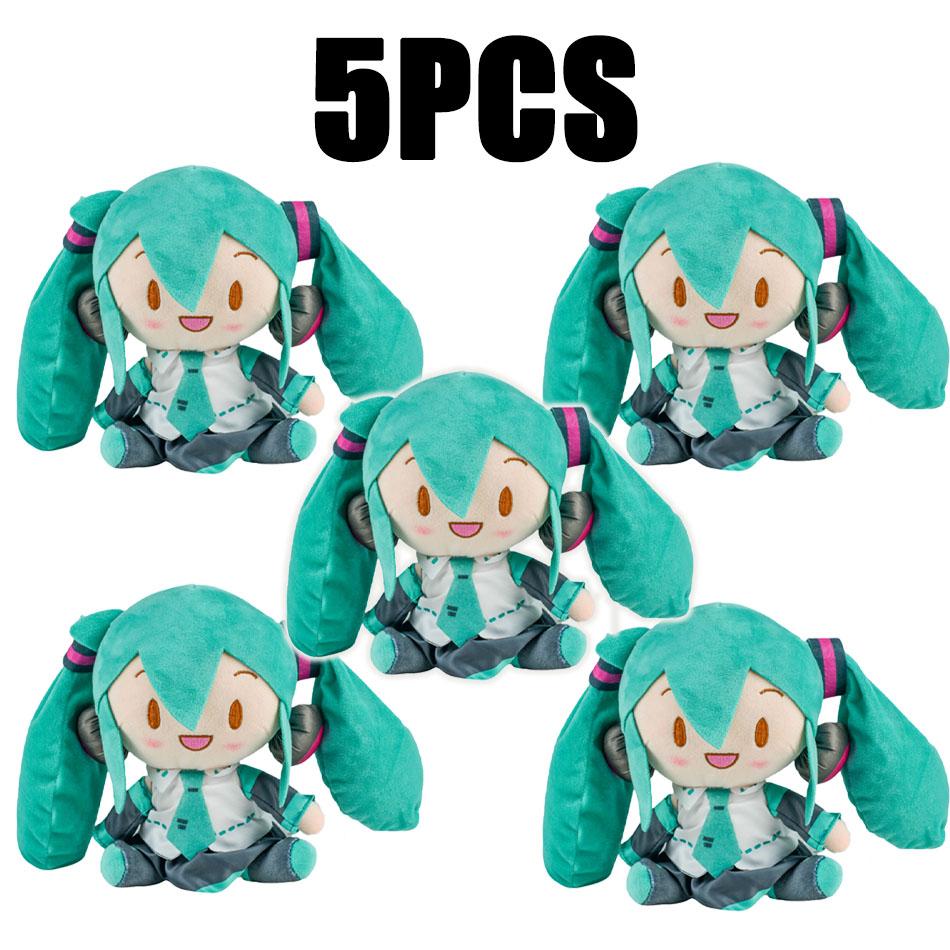 Non-Toxic Adorable Hatsune Miku Plush Fluffy Anime Stuffed Doll With Signature Pigtails Cuddly Figure For Collectors & Gift Giving