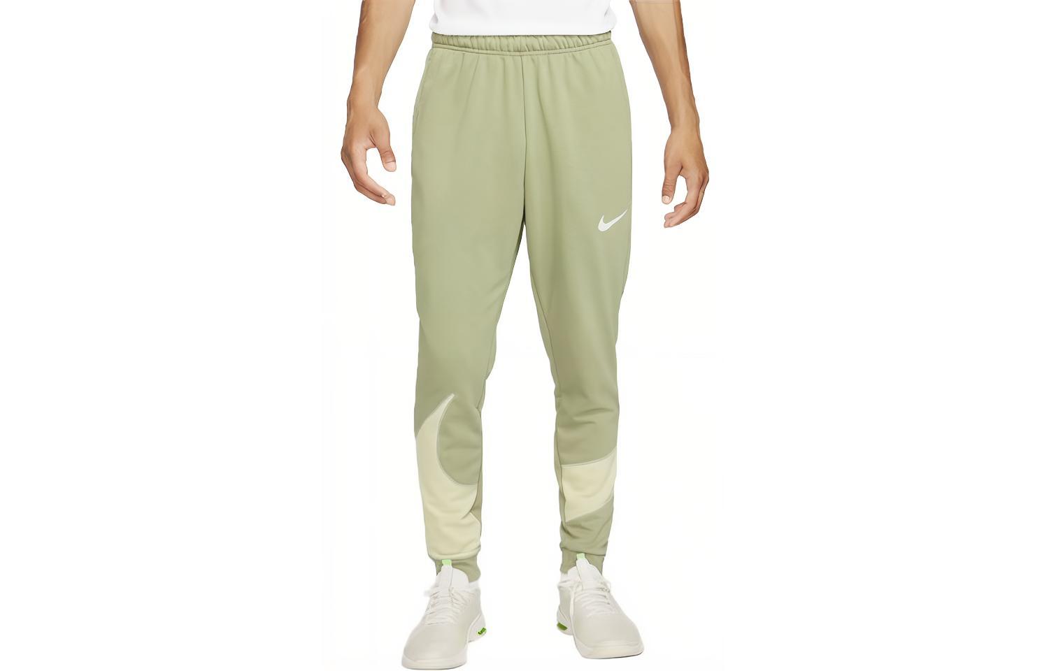 Nike Knitted Sweatpants Men s Oil Green Moderate Cuffed Pants FB8577-386 XXL