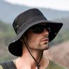 Men's Hat Panama Bucket Hat Outdoor Sun Protection Hats For Men Fashion Summer Hat Visor Fisherman's Hat Anti-UV Women Cap