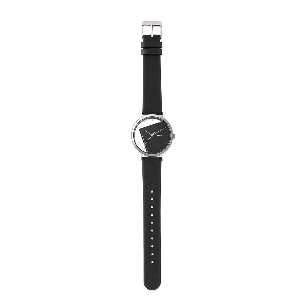 KLON INVISIBLE UNIVERSAL SHAPES BLACK 38mm Skeleton Watch with Transparent Leather Square for Men and Replacement Strap Available [rectangle] Strap,